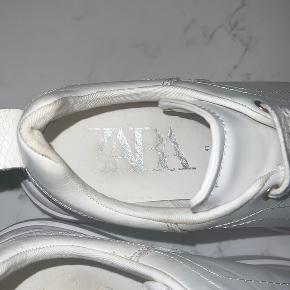 Zara White Platform Sneakers - Picture 5 of 6